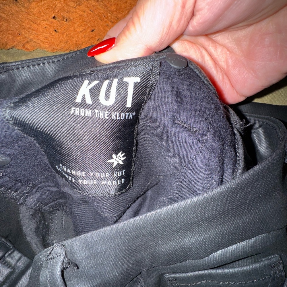 Kut from the Kloth Black Wide Leg Pants - Picture 9 of 12